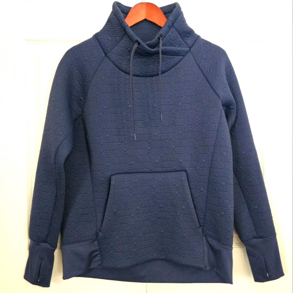 Athleta Elevation Jaquard Pullover‎ Sweatshirt Small Heavyweight Athletic Lounge